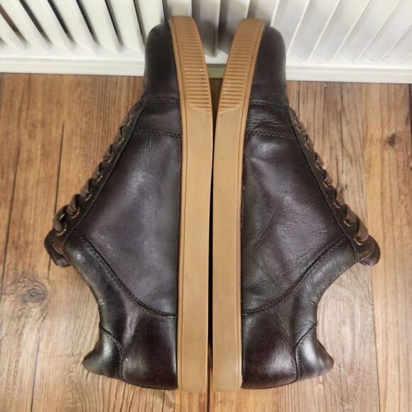 Skechers Volden Fandom Shoes Mens 9 Chocolate Brown Leather Preppy Sneaker 65323 main image 4